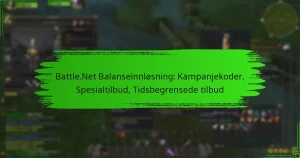 Battle.Net Balanseinnløsning: Kampanjekoder, Spesialtilbud, Tidsbegrensede tilbud