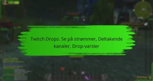 Twitch Drops: Se på strømmer, Deltakende kanaler, Drop-varsler