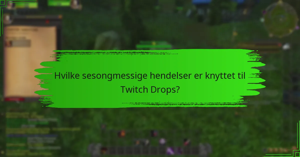 Hvilke høytidsspesialer tilbys gjennom Twitch Drops?